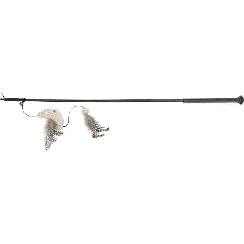 Trixie Cat Playing Rod with Fish, Plastic, Fabric & Catnip, XXL 65 cm