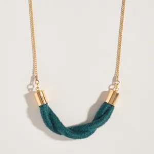 Twist Fiber   Chain Necklace