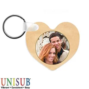 Unisub Sublimation Blank FRP Key Tag - 2.5" x 2.0" - Heart