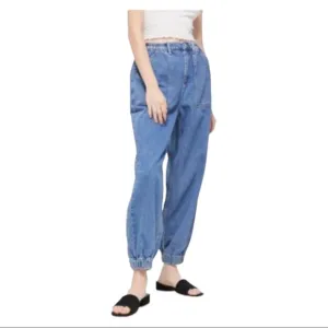 Urban BDG High Rise Balloon Fit Denim Joggers Size L
