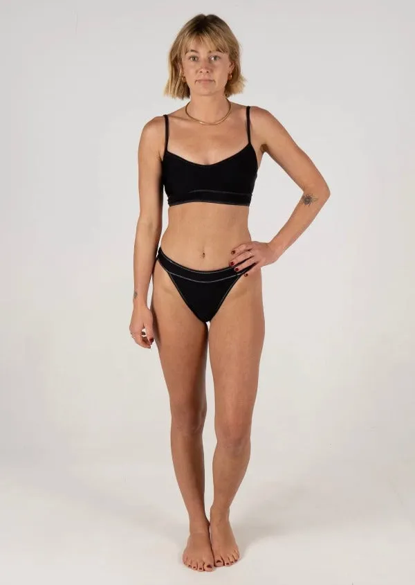 Vacay Bikini Bottoms Black