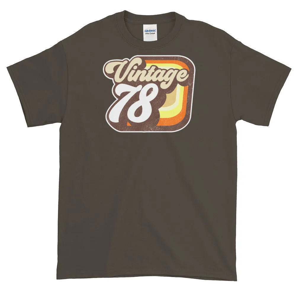 Vintage 1978 Short-Sleeve Retro T-Shirt