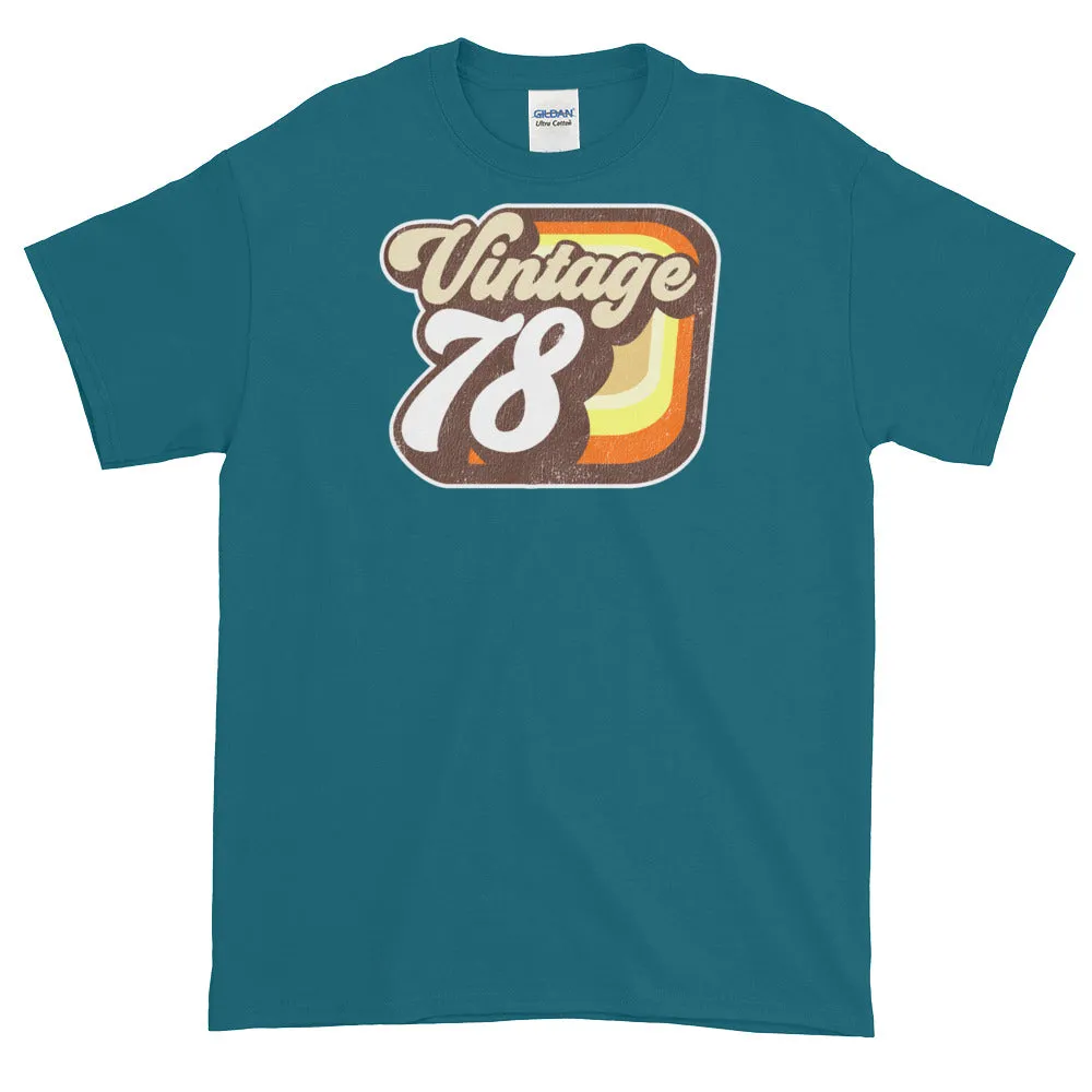 Vintage 1978 Short-Sleeve Retro T-Shirt