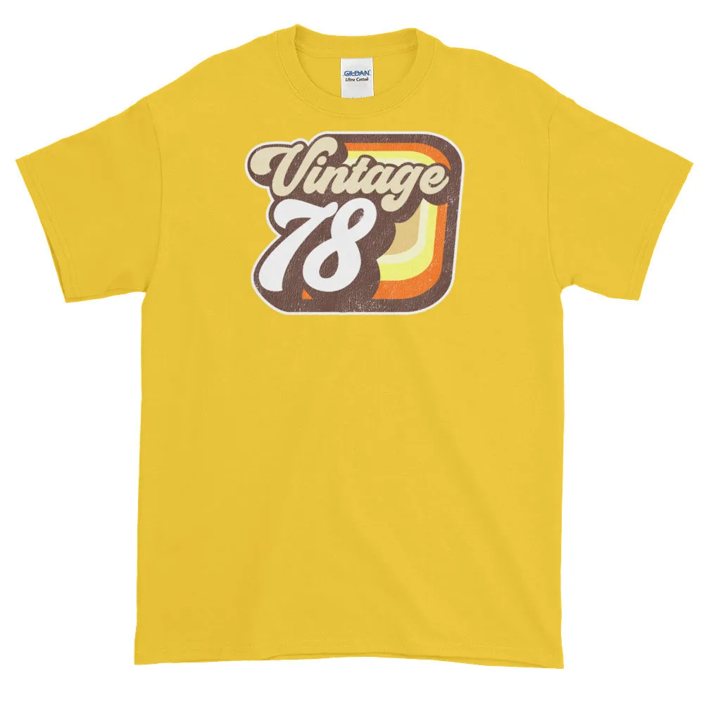 Vintage 1978 Short-Sleeve Retro T-Shirt