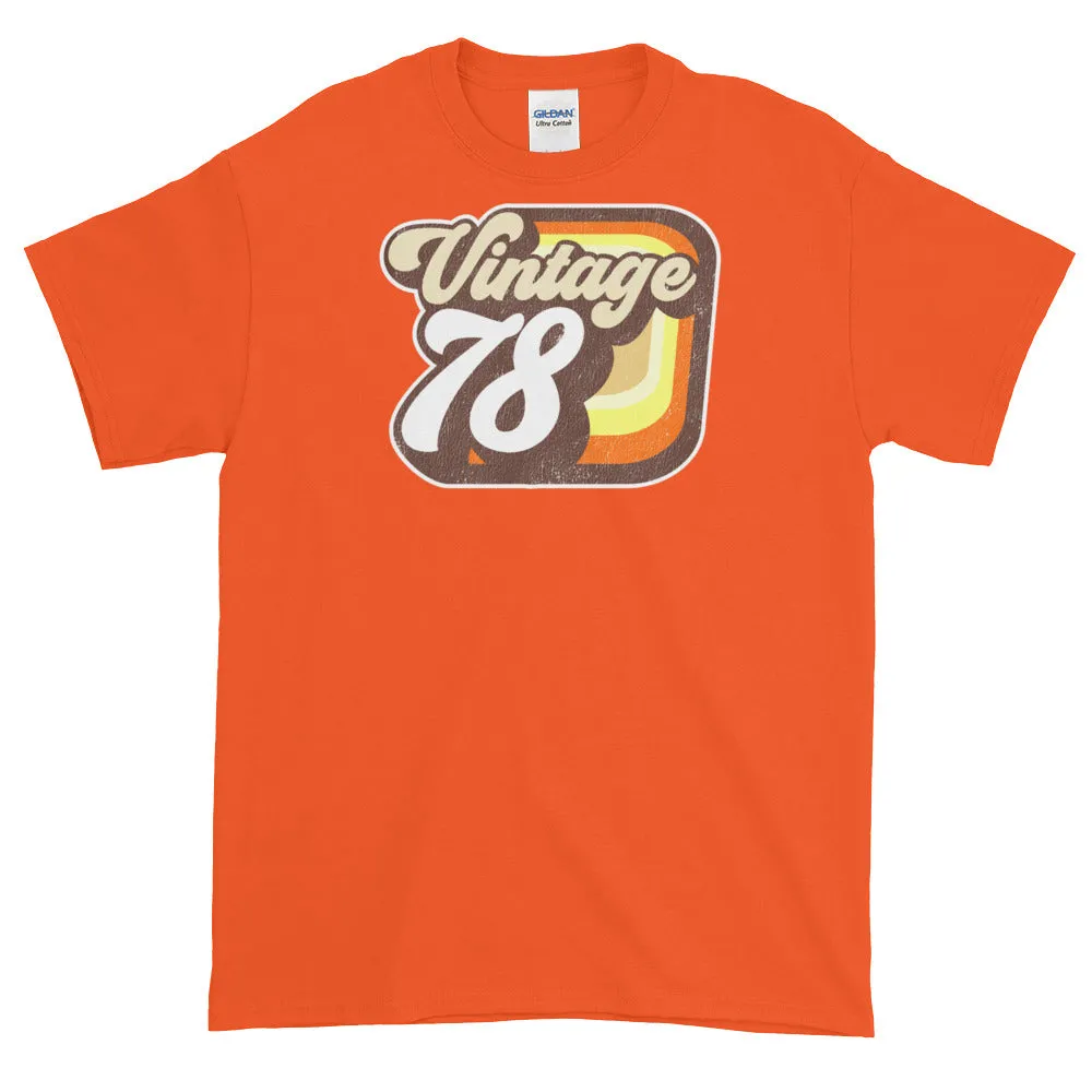 Vintage 1978 Short-Sleeve Retro T-Shirt