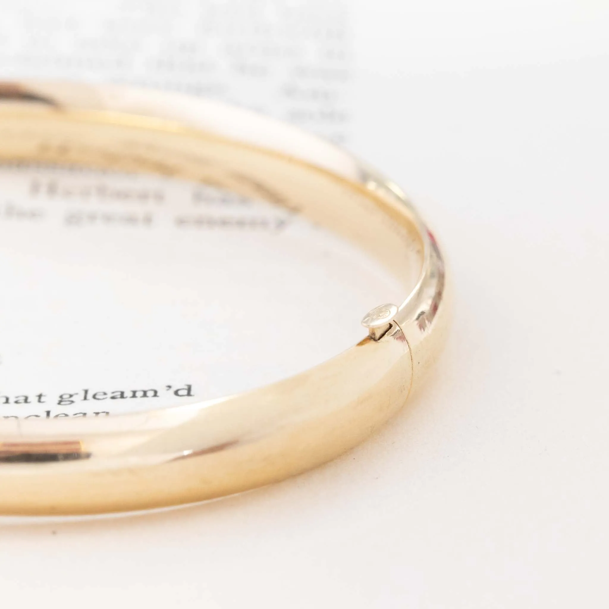 Vintage Chunky Gold Bangle