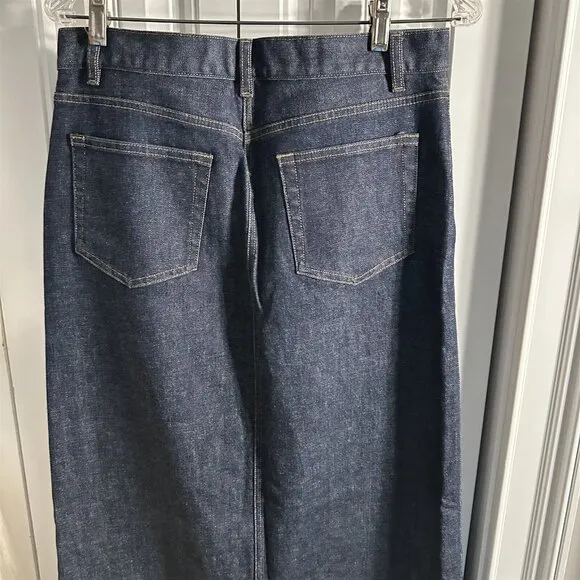 Vintage Gap Jeans Skirt Long Maxi Womens 8 Retro Y2k Stretch Classic Staple