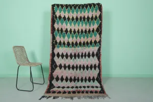 Vintage Runner Rug 3.8 x 7.6 ft | Bold Harlequin Design