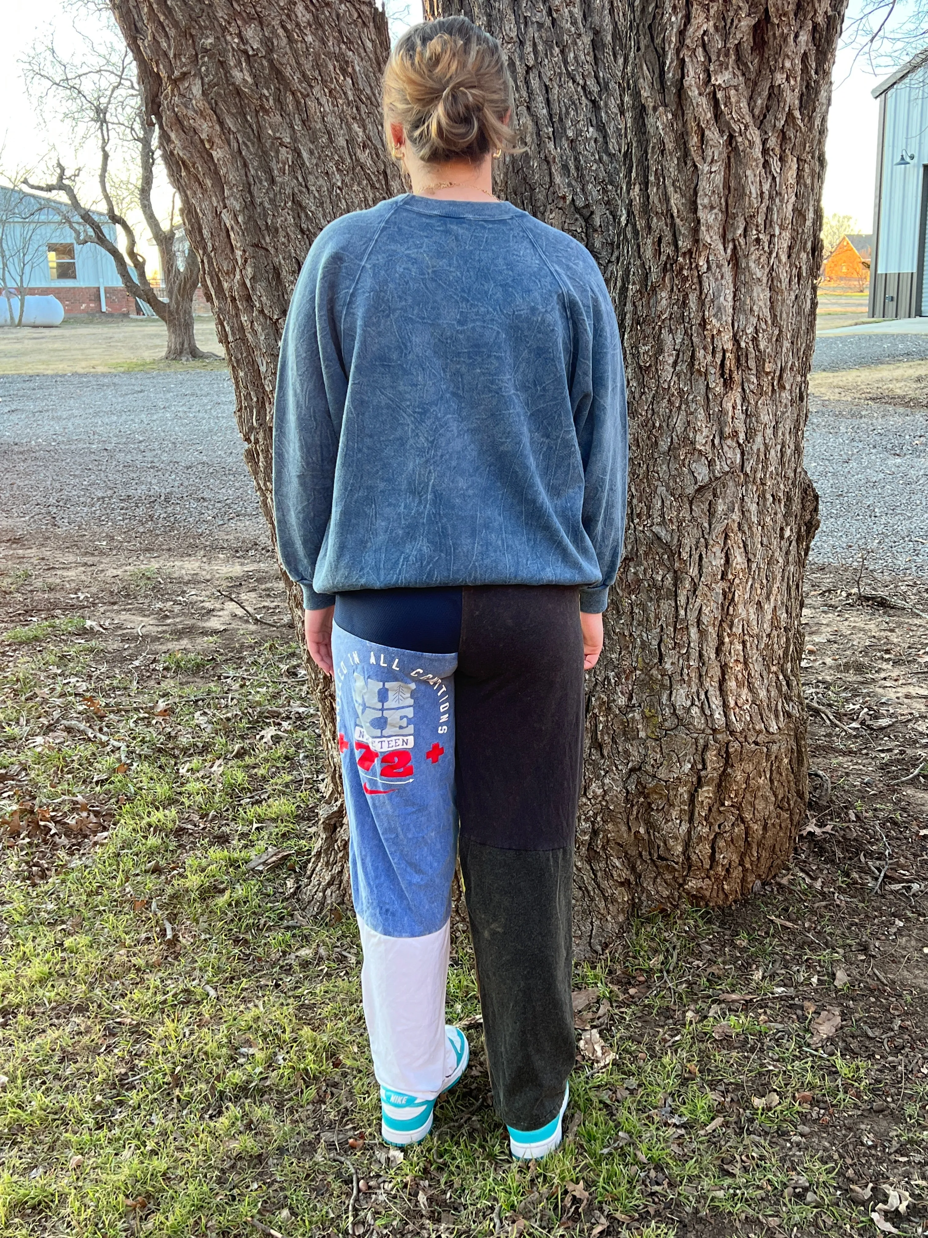 Vintage TShirt Patched Pants