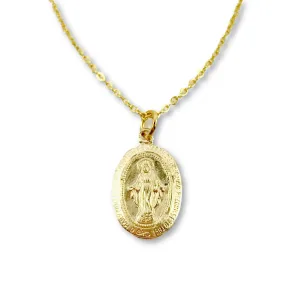 Virgin Mary 14K Gold Necklace