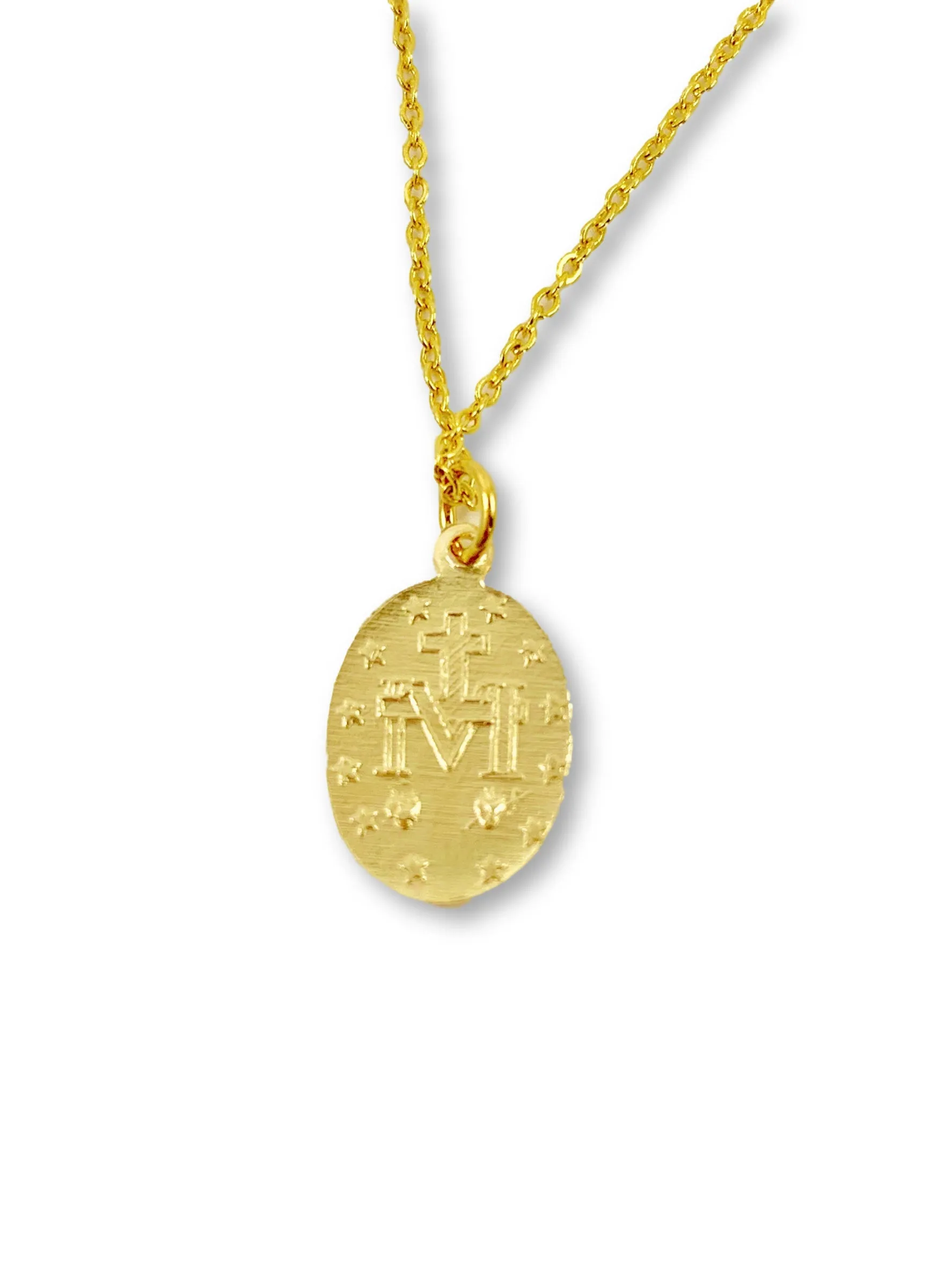 Virgin Mary 14K Gold Necklace