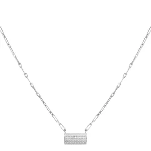 Wide Bar Link Necklace