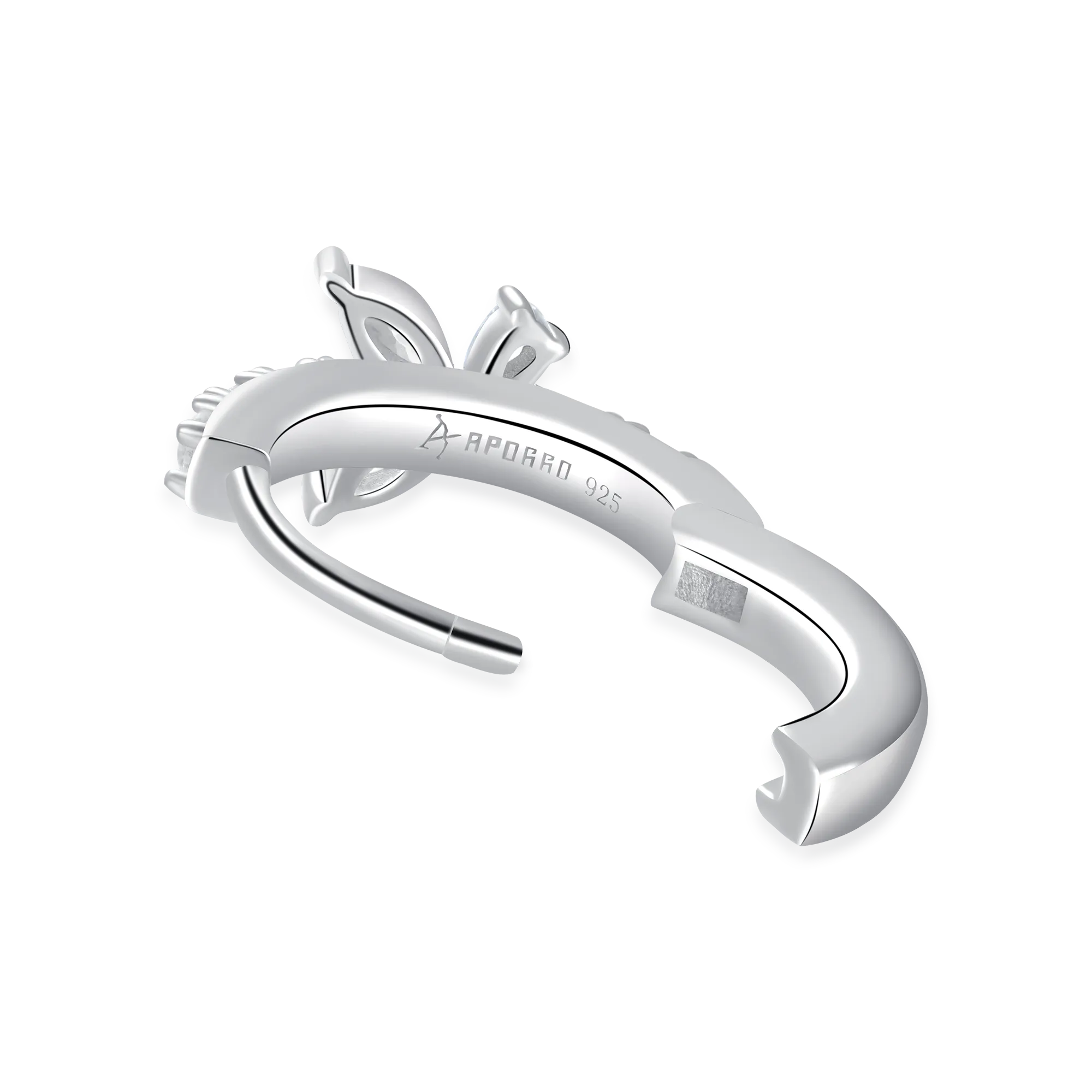 Women's Eternal Grace Butterfly Hoop Earring