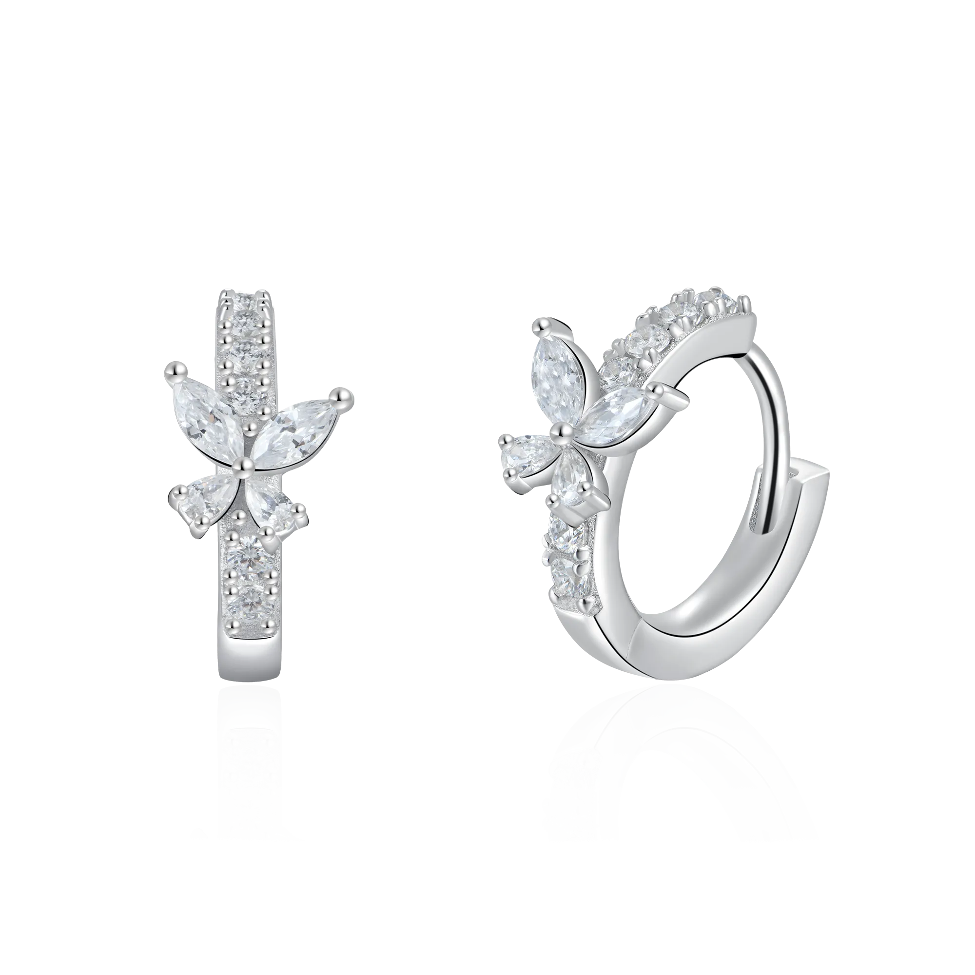 Women's Eternal Grace Butterfly Hoop Earring