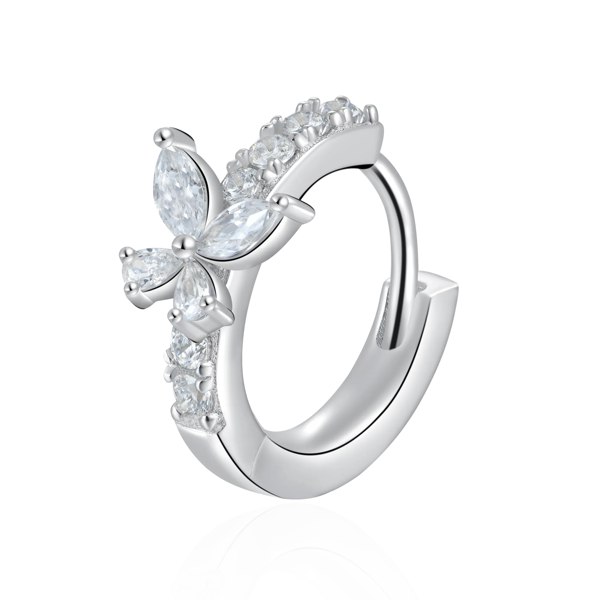 Women's Eternal Grace Butterfly Hoop Earring