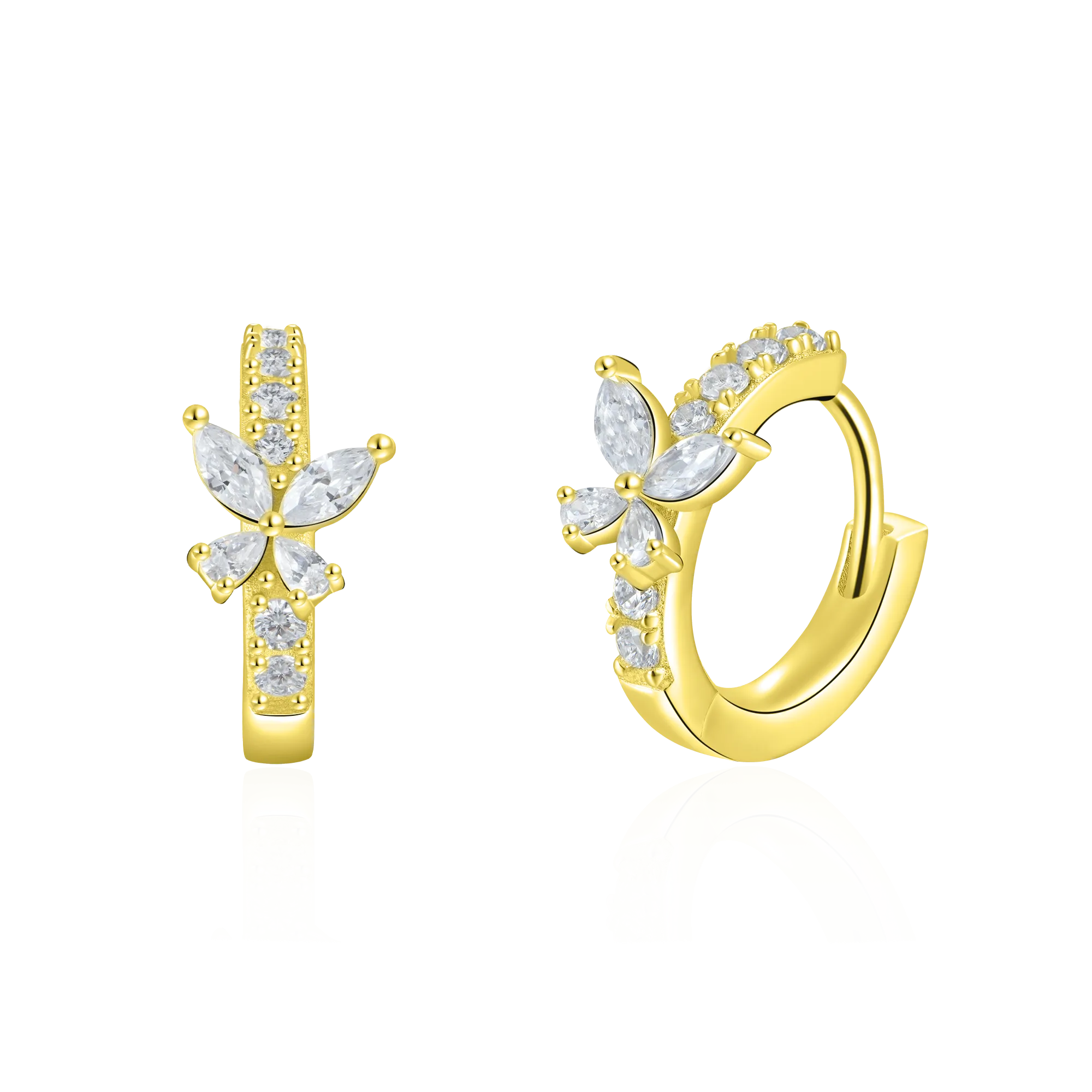 Women's Eternal Grace Butterfly Hoop Earring