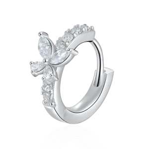 Women's Eternal Grace Butterfly Hoop Earring