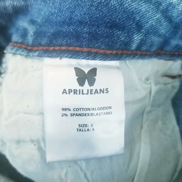 🤩Women's Wide Leg Stretch Jeans Size 5 Denim Medium Wash Mid rise 5 pockets New