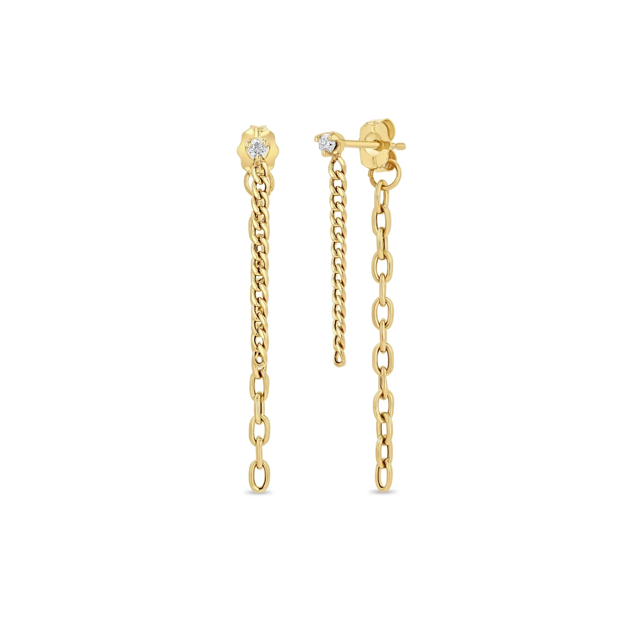 Zoë Chicco 14k Yellow Gold Chain Earrings